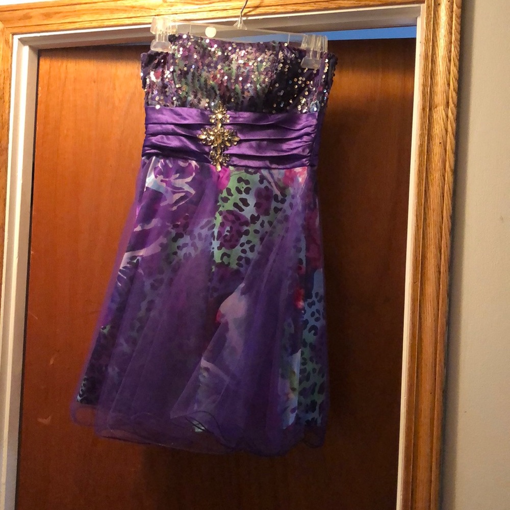 Short multi color dress
